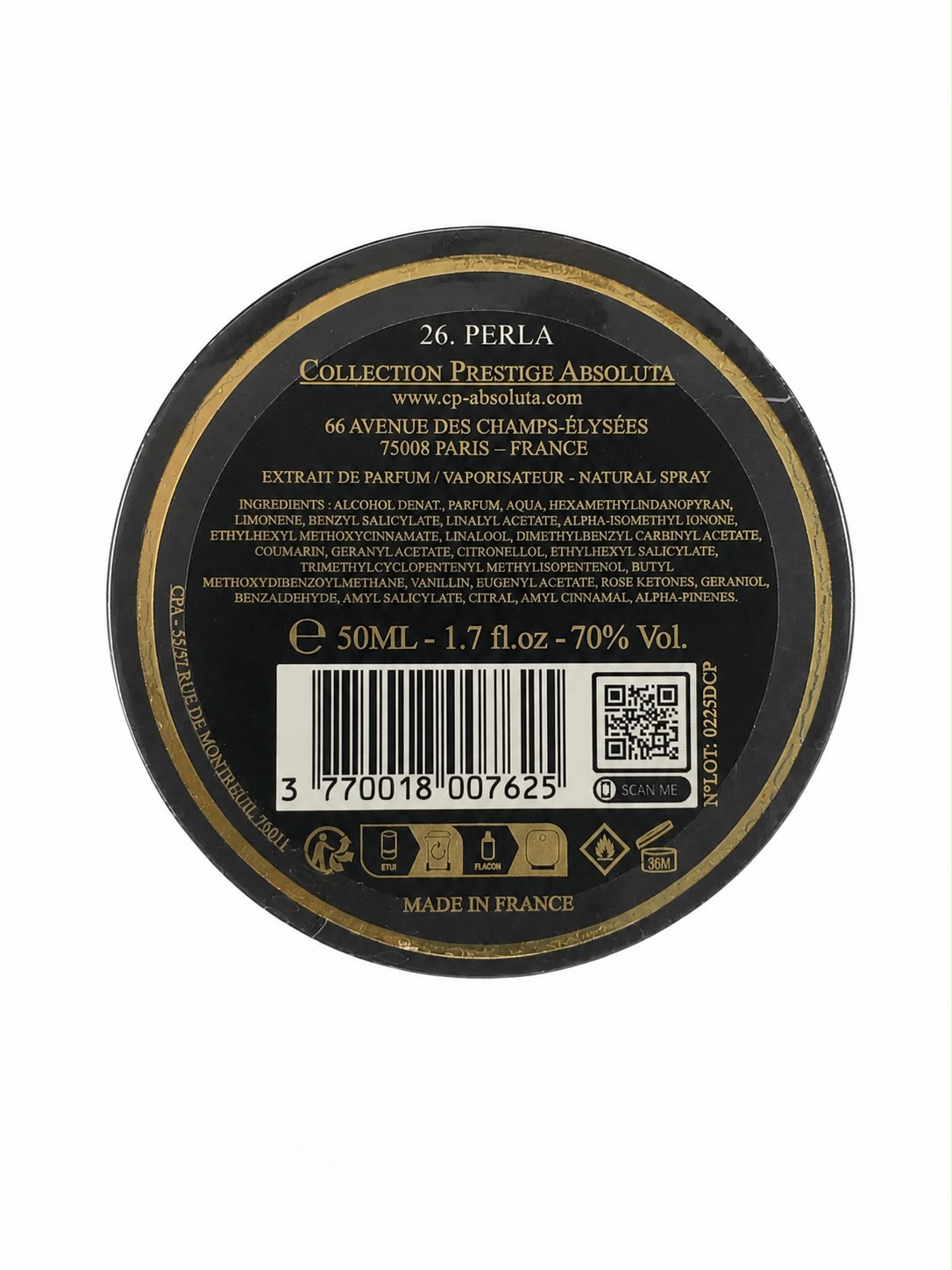 Collection Prestige Absoluta -Perla No. 26 Extrait de Parfum 50 ml