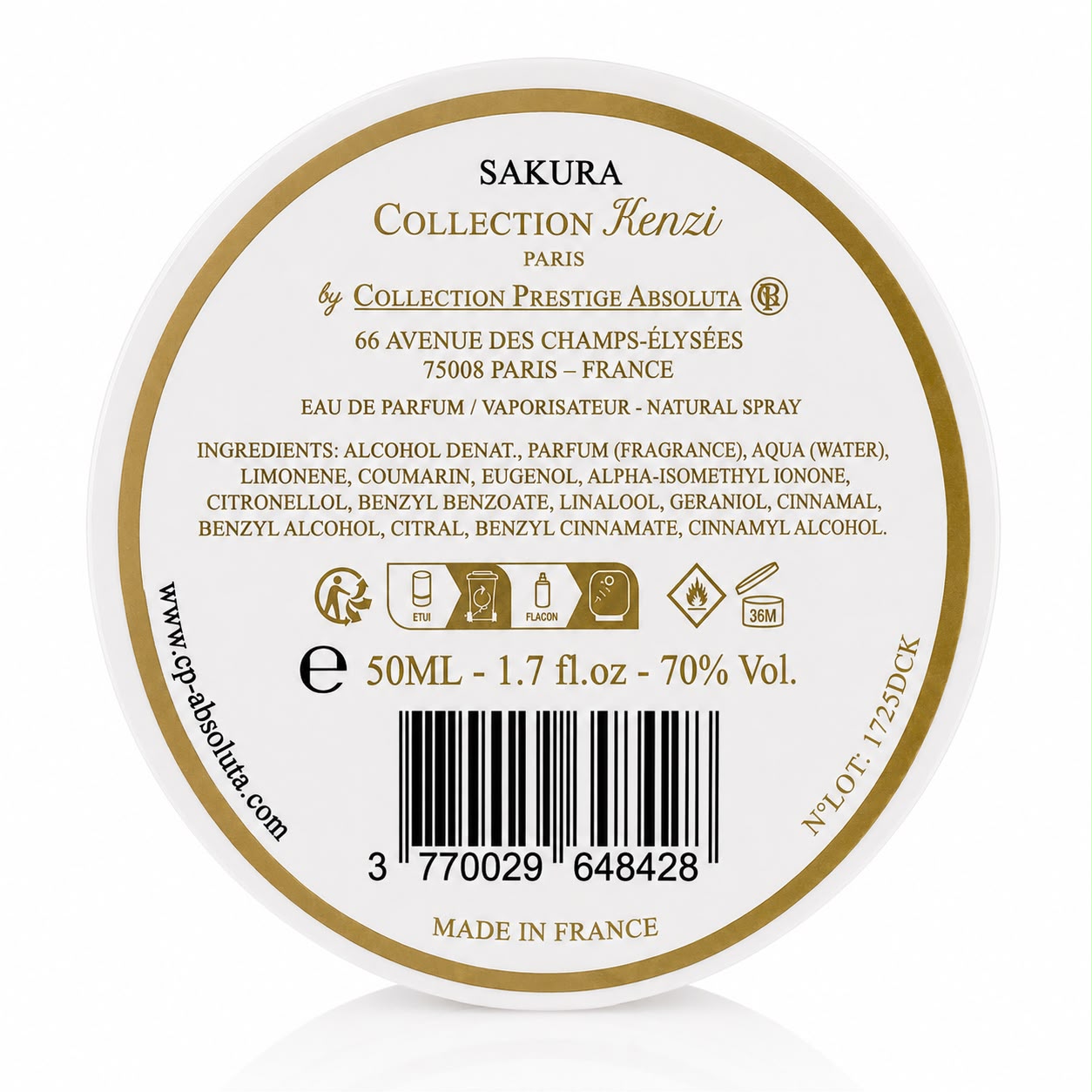 Collection Prestige Absoluta -Collection Kenzi Paris Sakura Eau de Parfum 50 ml