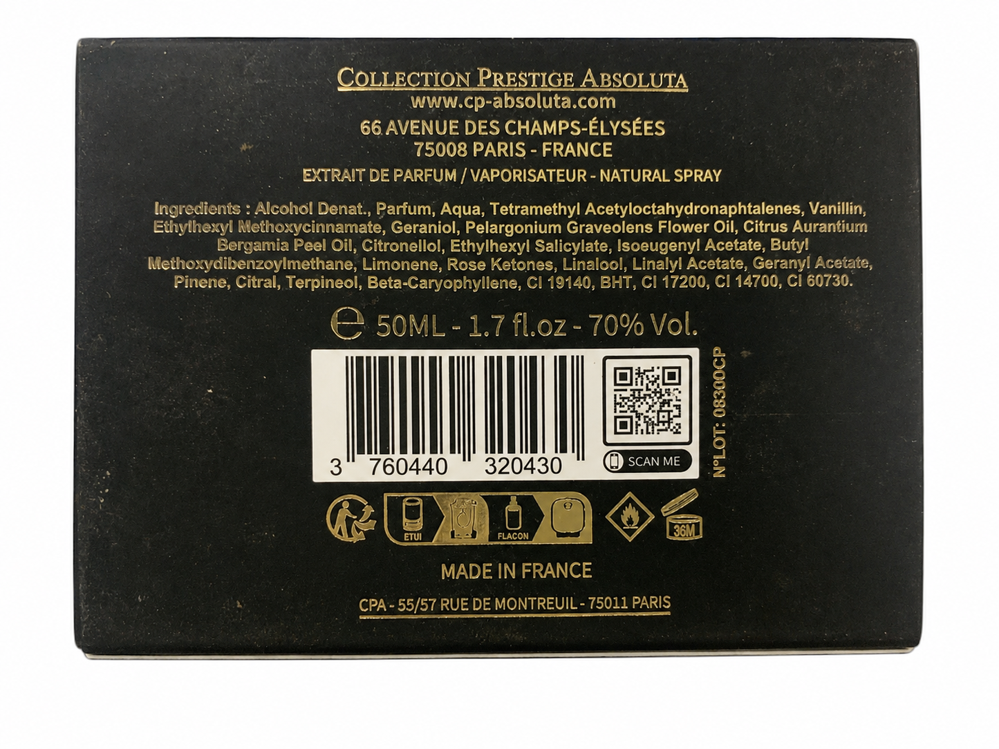 Collection Prestige Absoluta -Sultan No. 9 Extrait de Parfum 50 ml