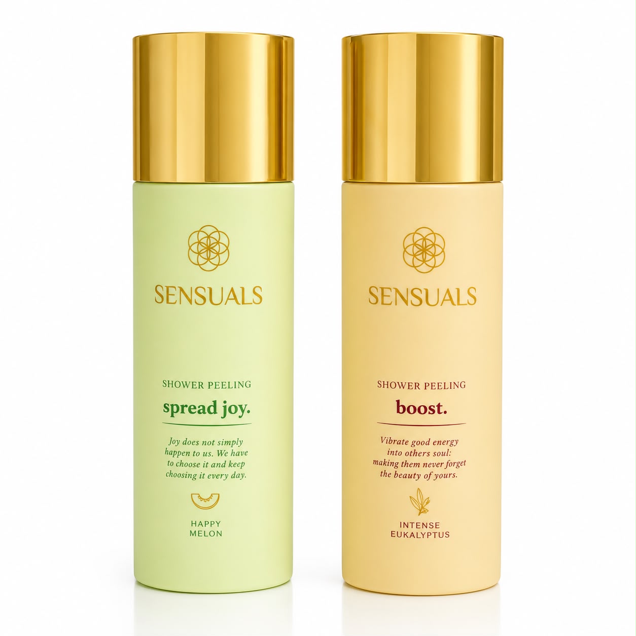 Sensuals Duschpeeling Set – Happy Melon & Intense Eukalyptus – 2 x 200 ml