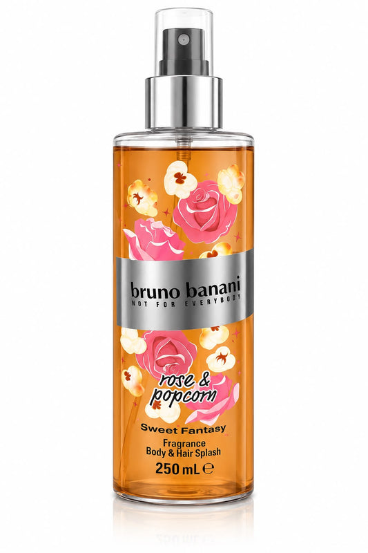 Bruno Banani Rose & Popcorn Sweet Fantasy Body & Hair Splash 250ml