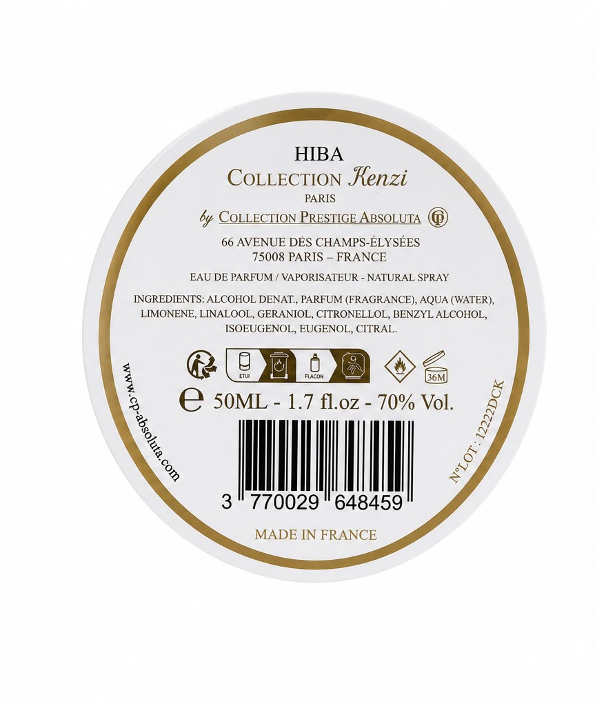 Collection Prestige Absoluta -Collection Kenzi Paris Hiba Eau de Parfum 50 ml