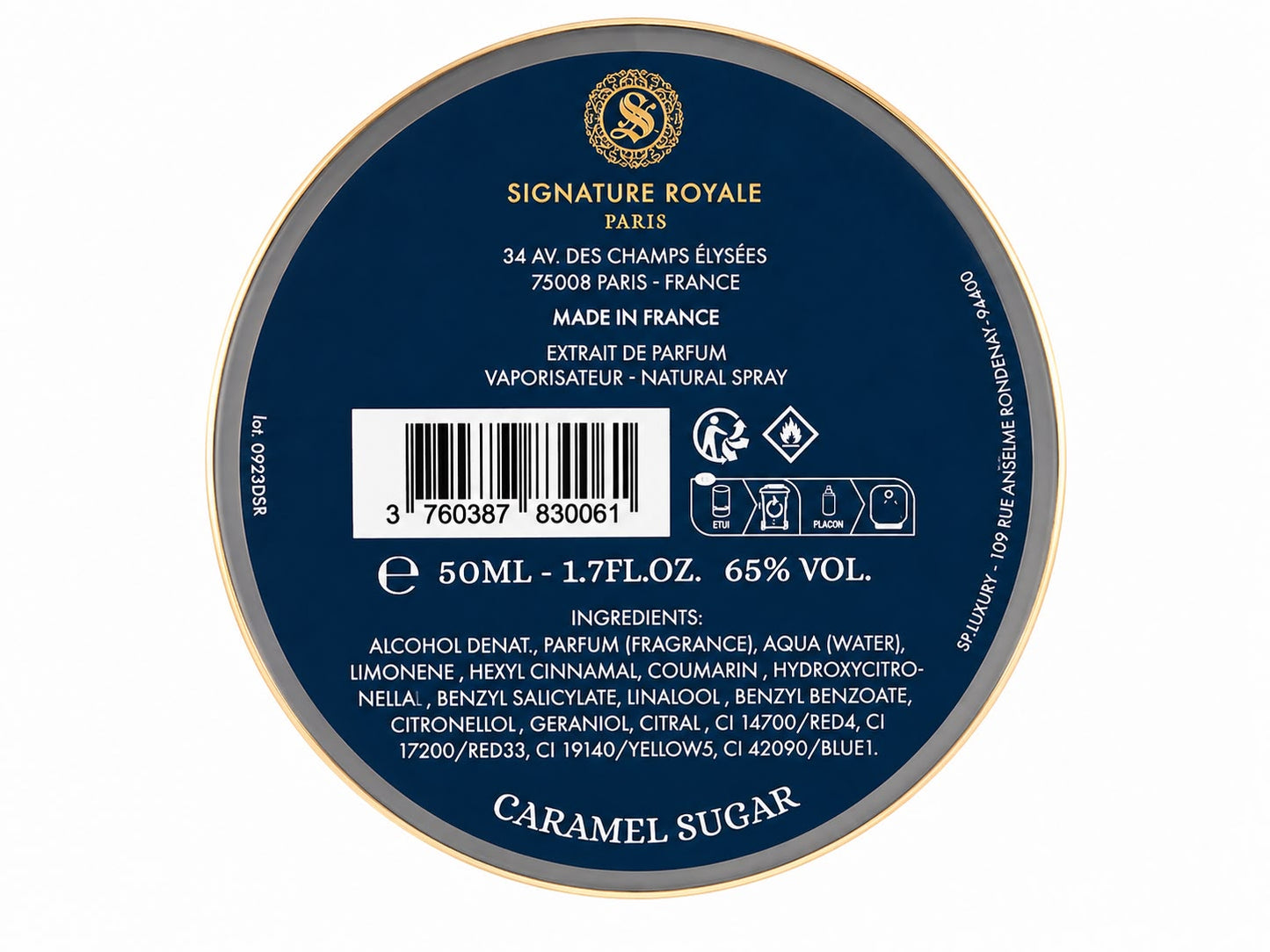 Signature Royal Paris - Caramel Sugar - Extrait de Parfum - 50ml