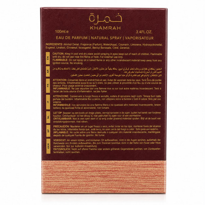 Lattafa Khamrah Dukhan Eau de Parfum 100ml – Rauchig-Orientalischer Unisex-Duft